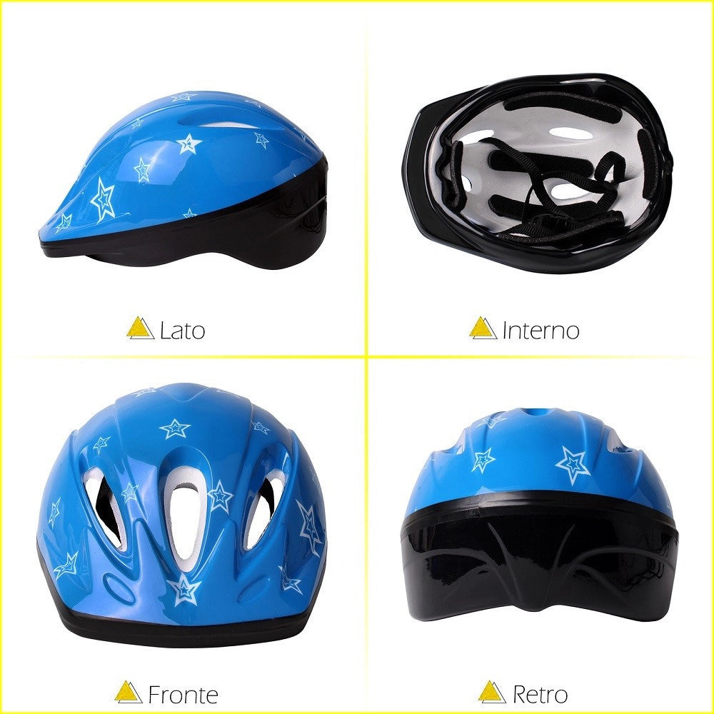 Trade Shop - Casco Da Bambino Per Bici Bicicletta Con Chiusura Regolabile Vari Colori Xc-1691 -