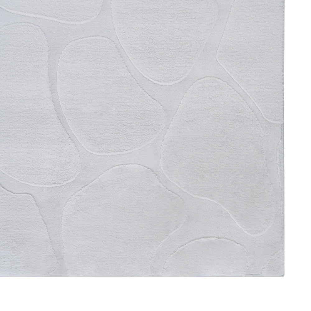 Tappeto decorativo rettangolare in jacquard, 80 x 300 cm tortora design elegante