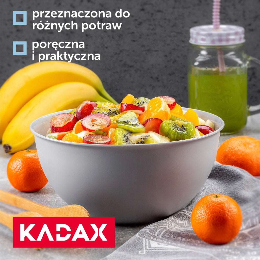 Ciotola da cucina in plastica KADAX 0,5 l, ciotola per macedonia piccola universale 13 cm