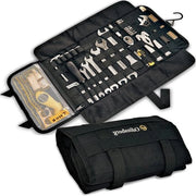 Borsa per attrezzi per motocicletta - Borsa per attrezzi Heavy Duty con 56 lacci elastiche e tasca di stoccaggio - Sistema MOLLE - facile da trasportare Set di borsa per attrezzi