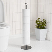 Supporto per carta igienica standard, supporto per carta igienica con funzione di riserva, supporto per carta igienica in acciaio inossidabile per il ripiano di cartine di riserva nella doccia e al bagno, compatibile con 5-6 cartine