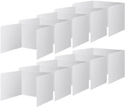Divisore per ufficio a forma di U - 10 pezzi - Divisore per ufficio - Protezione visiva - Materiale plastico - Pieghevole e rimovibile - Divisore per ufficio