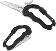 Multitool con 5 Funzioni - Portatile per Uso Esterno e Giornaliero - con Anello di Carica e Blocco