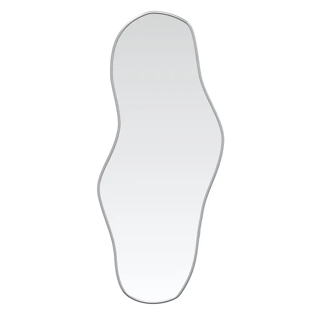 vidaXL Specchio da Parete Argento 90x40 cm