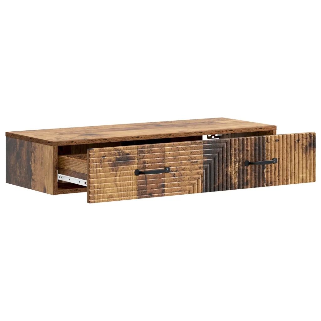 Tavolino da Parete Laterale Legno antico 87,5 x 34,5 x 17 cm 898673