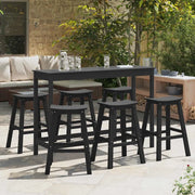 Set Bar da Giardino 6 pcs Nero HDPE 3335808