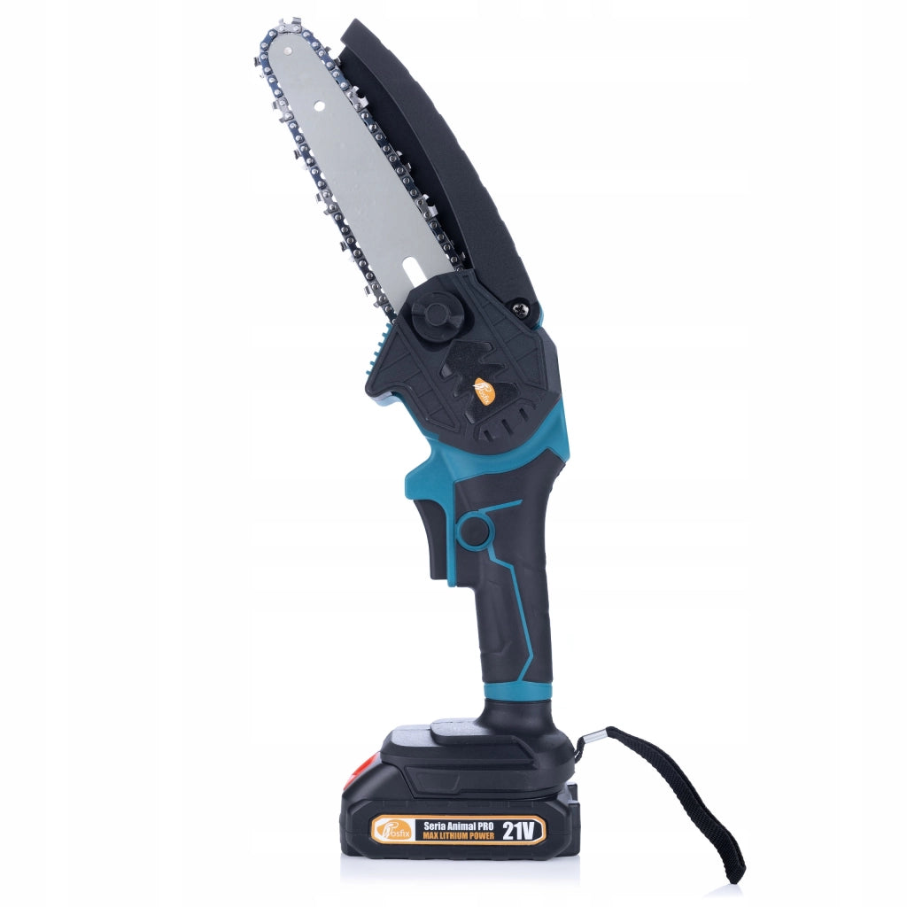 Motosega a Batteria Rosfix Blue Piranhia GP21V – 21V, 2 Batterie, 1200W | Taglio Rami e Legno, Lavori Giardinaggio