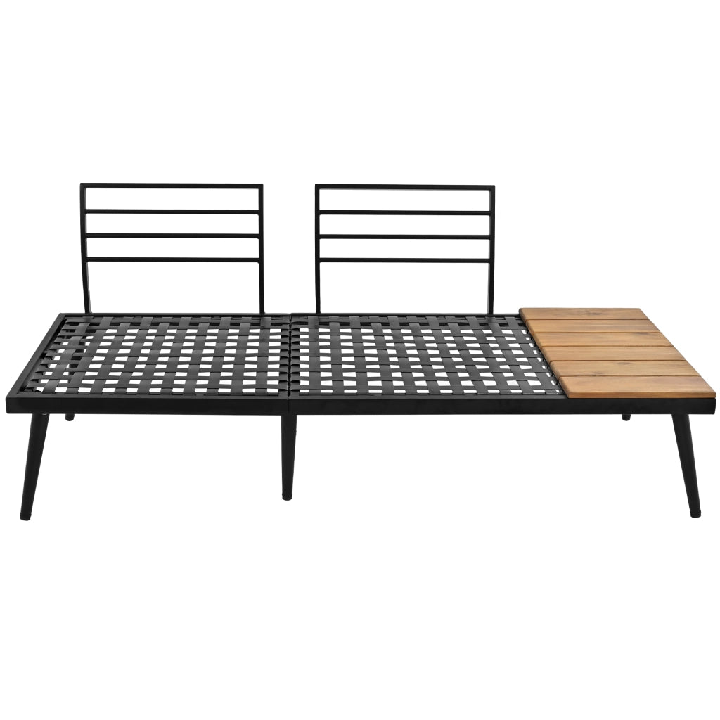 Set Salotto da Giardino 6 Pezzi con Tavolo ¨C MINIMAL ¨C Polyrattan, Esterno, Antracite