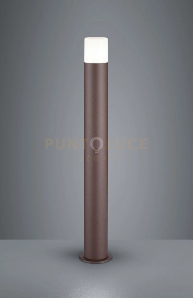 HOOSIC PALO ALTO DA ESTERNO FUSIONE DI ALLUMINIO COLORE RUGGINE H. 80CM 1 LUCE ATTACCO E27