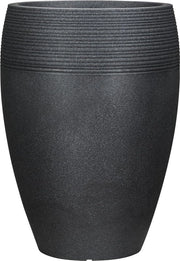 Vaso per piante in plastica nero-granito 392 cm di diametro 54 cm di altezza 15 l di capacità