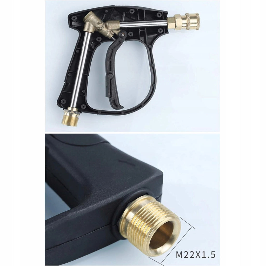 Set Pistola per Idropulitrice 4350PSI 22mm – 5 Ugelli + Schiumogeno 1000ml | Alta Pressione, Ergonomia, Durata