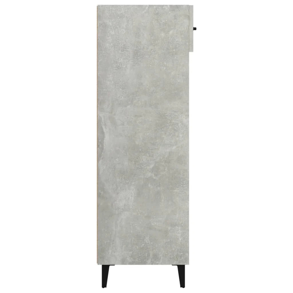 Scarpiera mobiletto portascarpe mobile per ingresso/corridoio/soggiorno 60 x 35 x 105 cm legno ingegnerizzato grigio 02_0021833