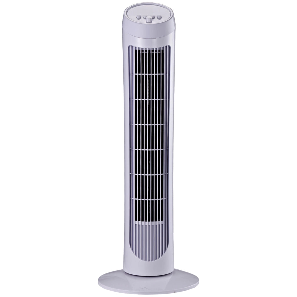 Ventilatore a Torre Oscillante ¨C zephmum ¨C 27x27x75 cm Bianco
