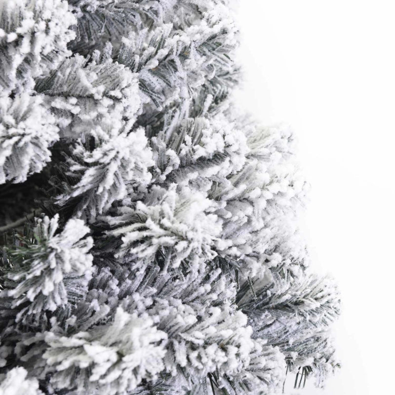 Albero Burnaby innevato 1124 rami verdecm ø142h240
