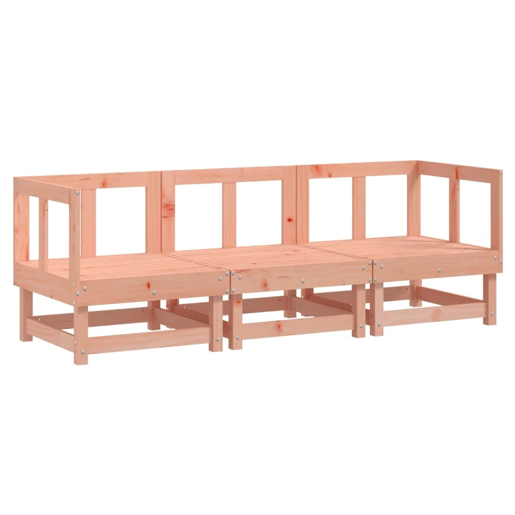 Salotto da Giardino-Set Salotto da Giardino 3 pz in Legno Massello di Douglas 112645