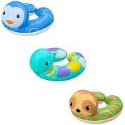 Trade Shop - Salvagente Galleggiante Gonfiabile Con Testa Animali Buffi Per Bambini 3-6 Anni 36405 -