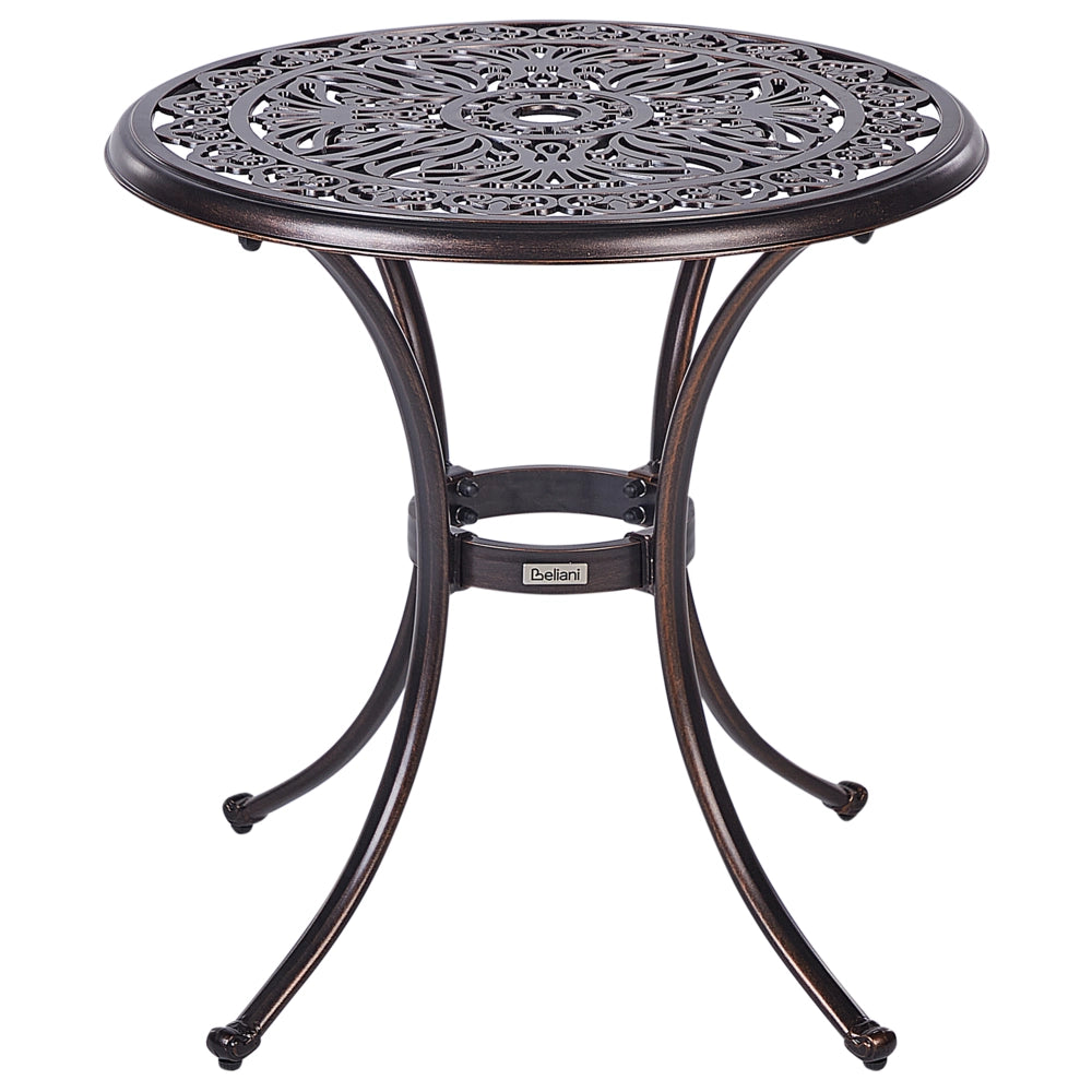 Set da giardino Bistro Tavolo e sedie in metallo marrone in stile vintage per esterni