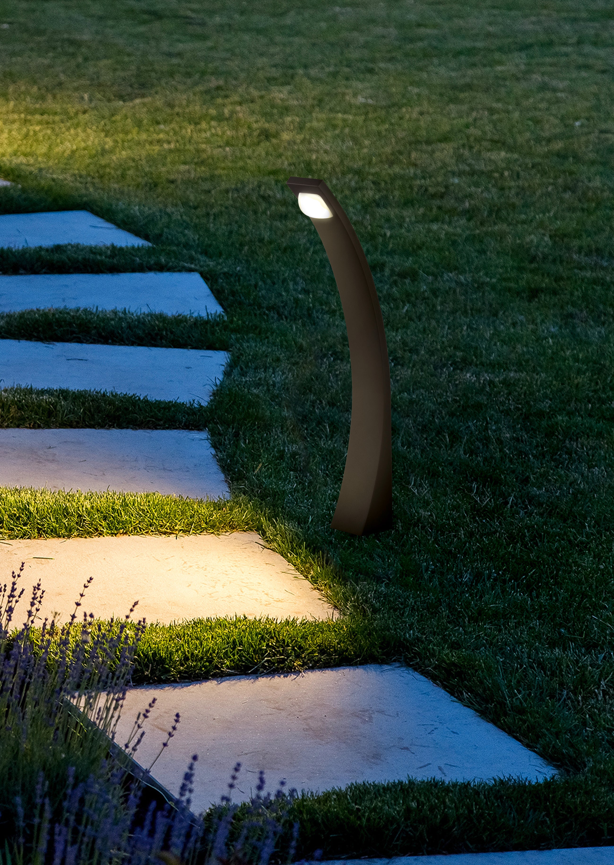 Palo da Esterno a LED in Pressofusione di alluminio Antracite