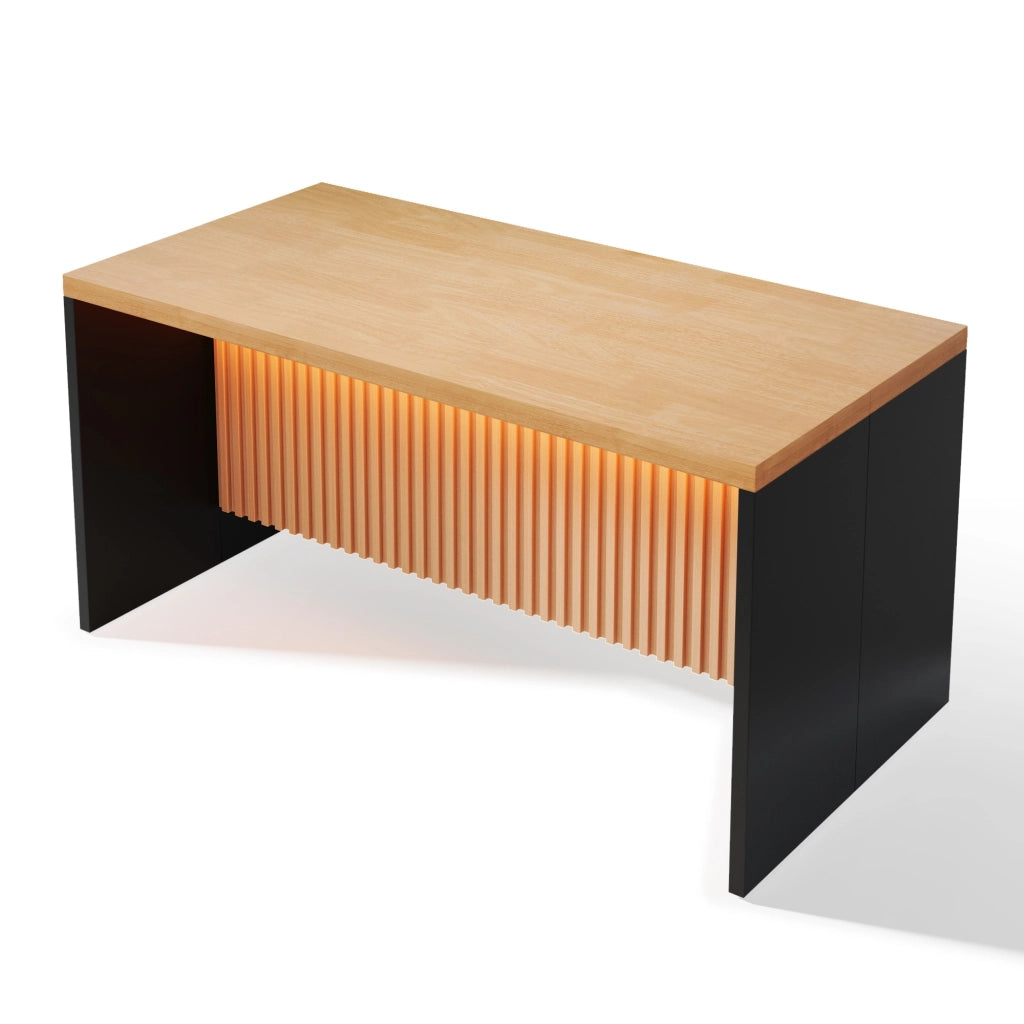 Mobile contenitore con LED e prese USB - per cucina - in MDF - 155×80×90 cm