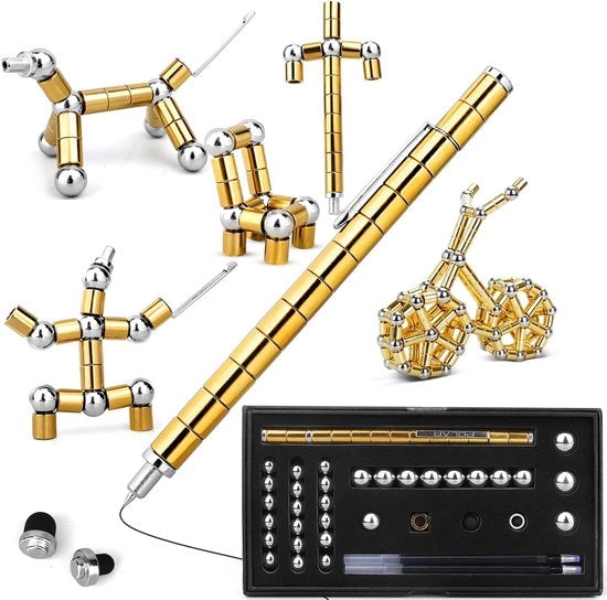 Penna Fidget Magnetica, Penna Multifunzionale Magnetica, Giochi di Destrezza Penna Magnetica, Gadget Cooole, Penna Druk Magnetica per Ridurre lo Stress, Regalo per Uomini e Donne