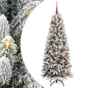 Albero di Natale Artificiale-Albero Natalizio con 150 LED Bianco 150 cm 646306