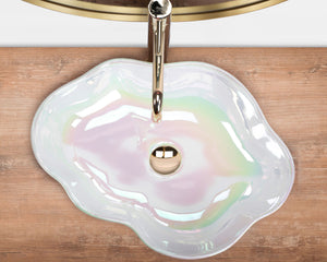 Lavabo Da Appoggio Rea Akoya Pearl