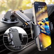 Supporto per auto per telefono [66+libbre di forza di aspirazione più forte] 3-in-1 ventilatore di vetro parabrezza per auto [clip metallica brevettata] per iPhone 15 14 13 12 Pro Max Samsung S24 S23