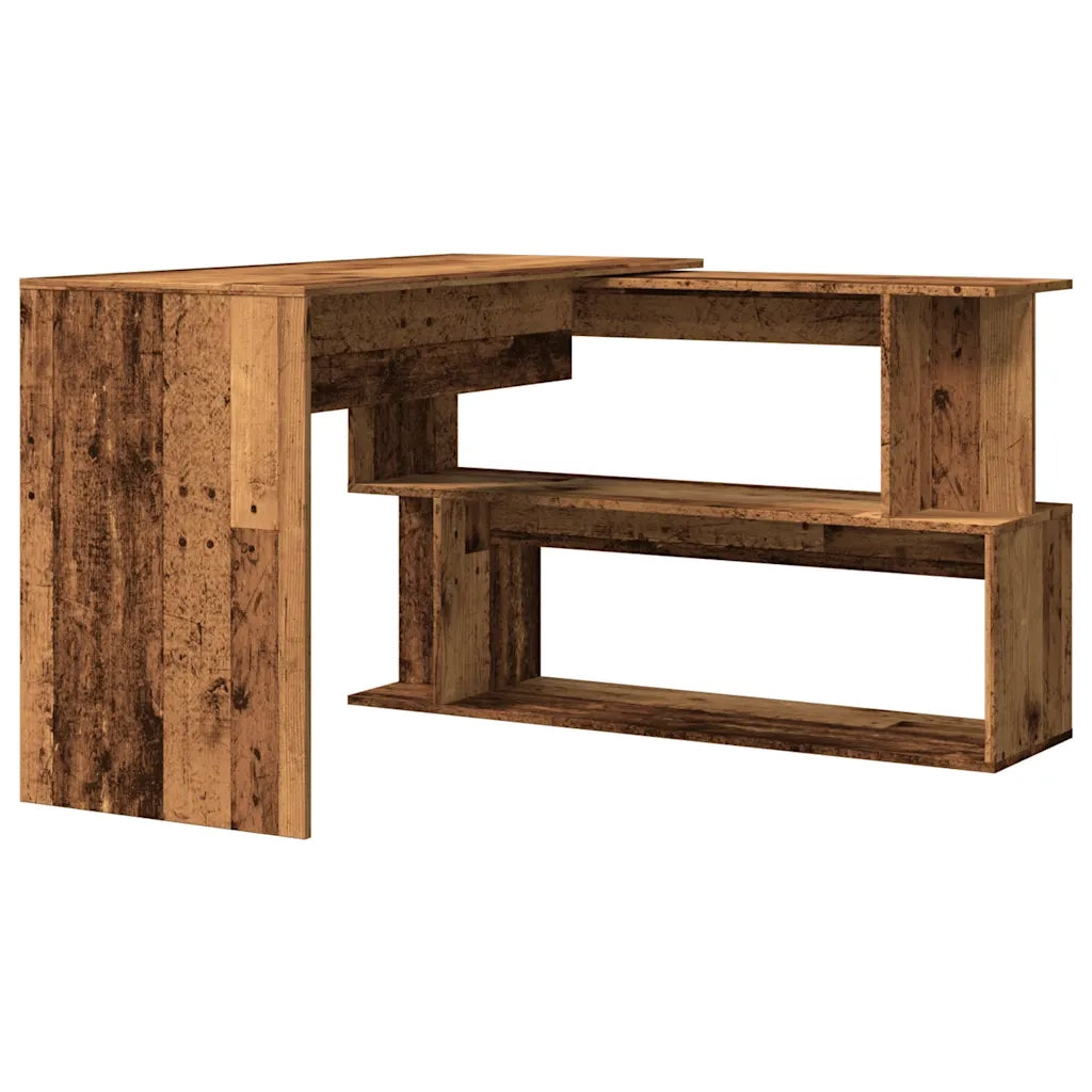 Scrivania ad Angolo Legno Vecchio 200,5x50x76 cm Truciolato