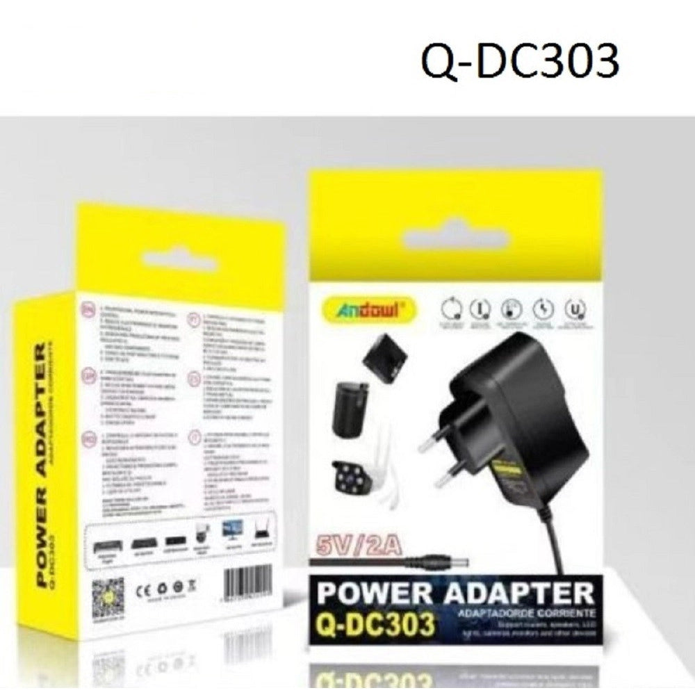 Trade Shop - Alimentatore Universale 220 V Ca A 5v Cc Adattatore Di Alimentazione 2a Q-dc303 -