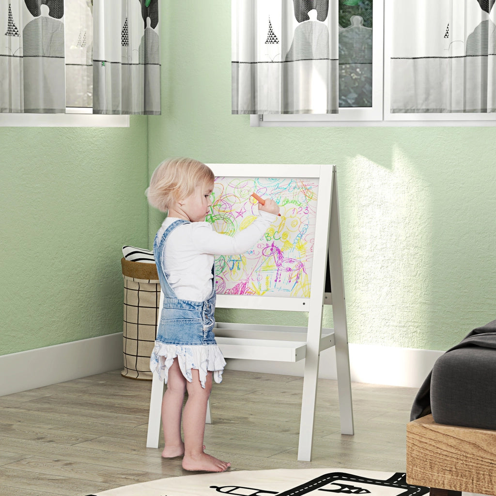Tavolo da disegno per bambini ¨C zephmum ¨C 2 in 1 lavagna magnetica e gessetti