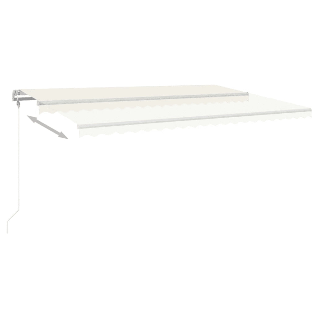 Tenda da Sole Retrattile Automatica 500x300 cm Crema cod mxl 56175