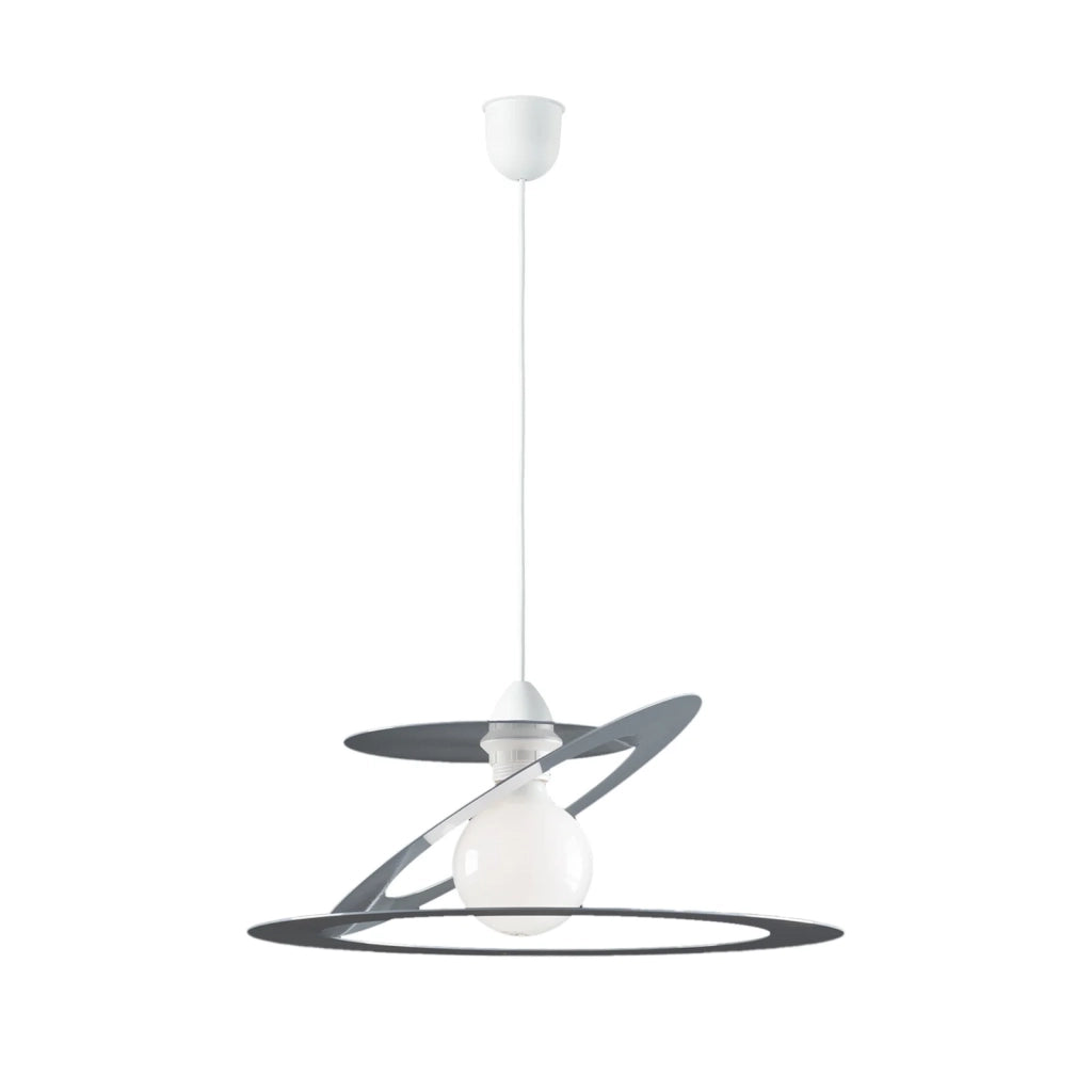 Sospensione Geko 1 Luce Grigio e Bianco LuceArt Classic