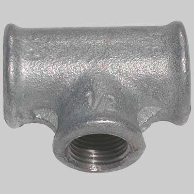 TEE RIDOTTO ZINCATO  3/4 x 1/2 x 3/4     MADE IN ITALY