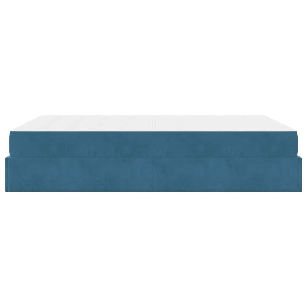 Struttura letto con materasso 2 pcs Blu Velluto 3399574