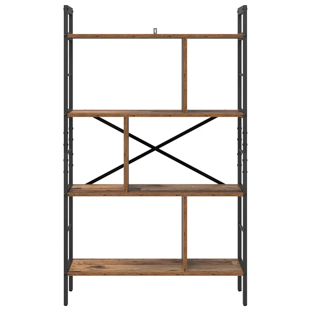 Libreria-Scaffale per Libri-Mobile di Stoccaggio Legno vecchio 75 x 30 x 123,5 cm Legno multistrato
