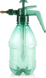 Bottiglia con pompa a pressione - spazzolatrice d'acqua ideale per casa e giardino - spazzolatrice per giardino - pompa per giardino (1 pezzo - 1,5 litri - verde)