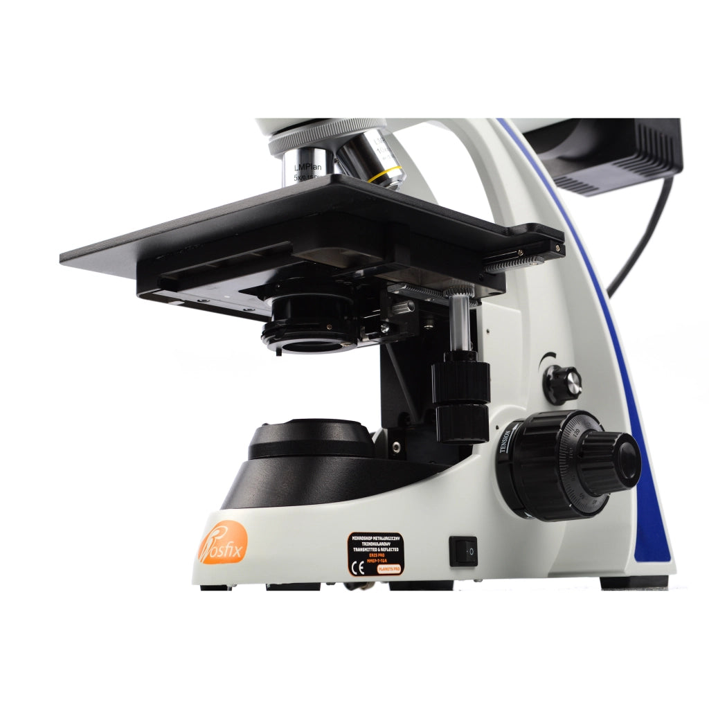 Mikroscopio Metallurgico Trinoculare Eris Pro MMEP-T-T&R – Alta Qualità Immagine, Oculare WF10x/20mm, Obiettivi Planari
