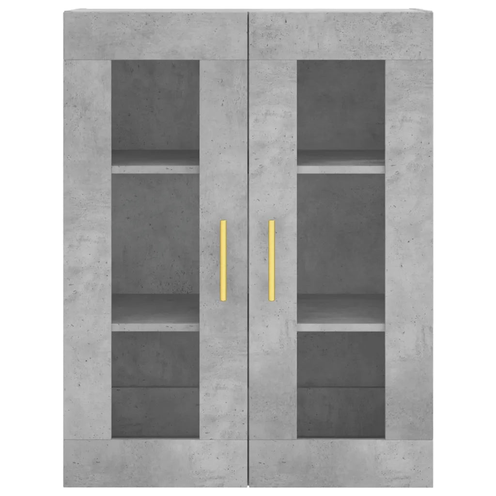 Armadietti a Parete 2 pz Grigio Cemento in Legno Multistrato CFW7517869