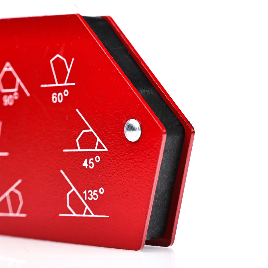 Set di 6 Squadre Magnetiche per Saldatura – Precisione e Durata | Acciaio Inossidabile, Rosso, 1,48 kg