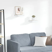 Mensole a Muro 2 pz Rovere e Bianco 23x23,5x3,8 cm in MDF cod mxl 33367