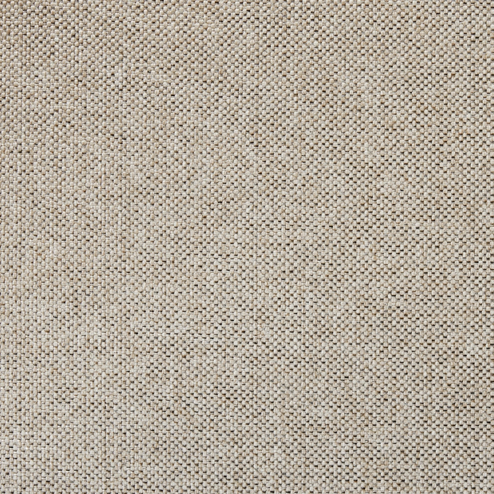Set di 2 sedie da pranzo con seduta in tessuto beige e struttura in legno massiccio marrone retrò senza braccioli