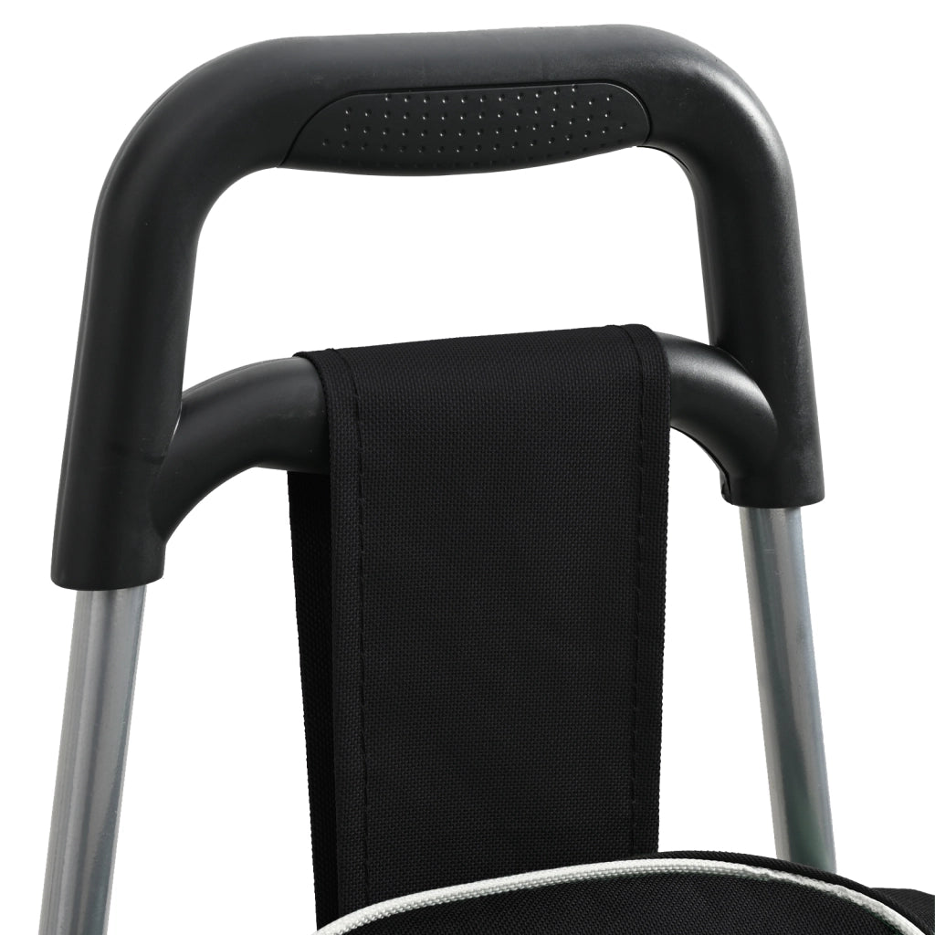 Carrello della spesa  con scalatore per scale Nero 38 L
