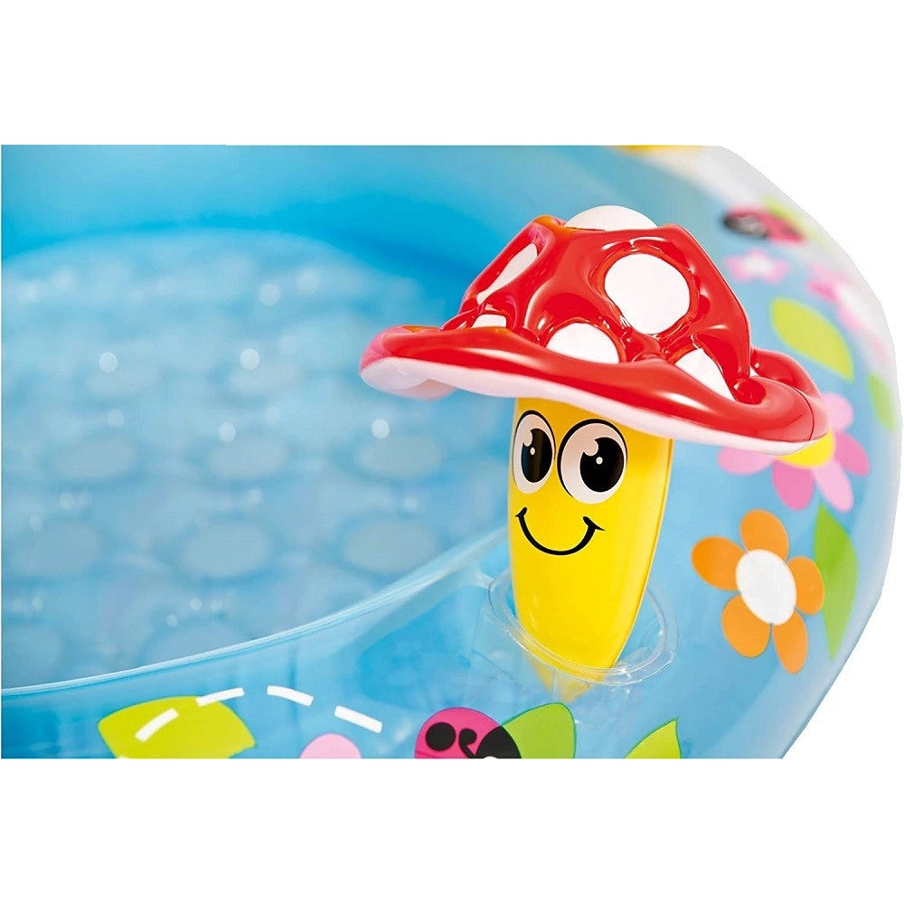 Trade Shop - Piscina Baby Fungo Parasole Gioco Gonfiabile Rotonda Per Bambini 102x89hcm 57114 -