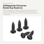 Viti Autoallentanti 3 mm x 10 mm - 100 pezzi - Testa Rondella - Acciaio Inox - Resistente alla Corrosione - Duraturo