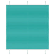 Tenda Plissettata Verde petrolio 115x100 cm Larghezza Tessuto