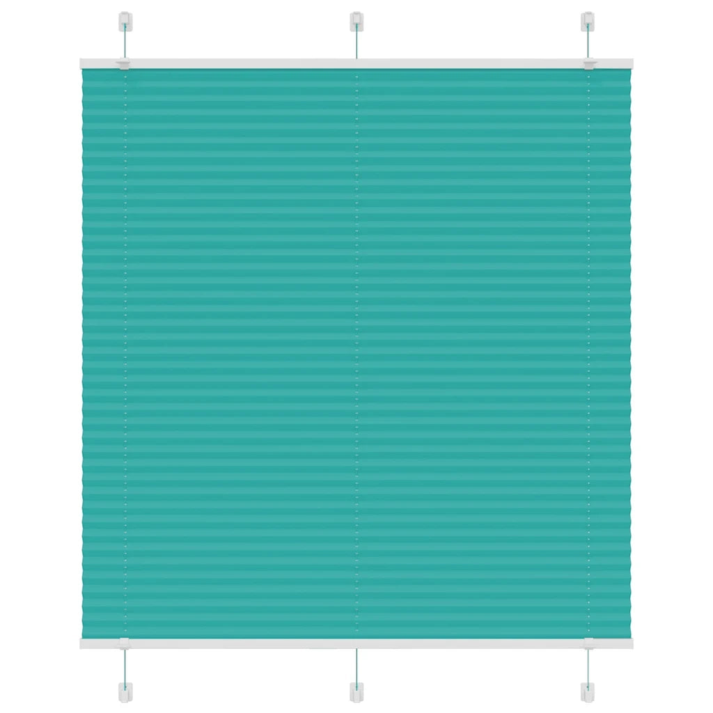 Tenda Plissettata Verde petrolio 115x100 cm Larghezza Tessuto