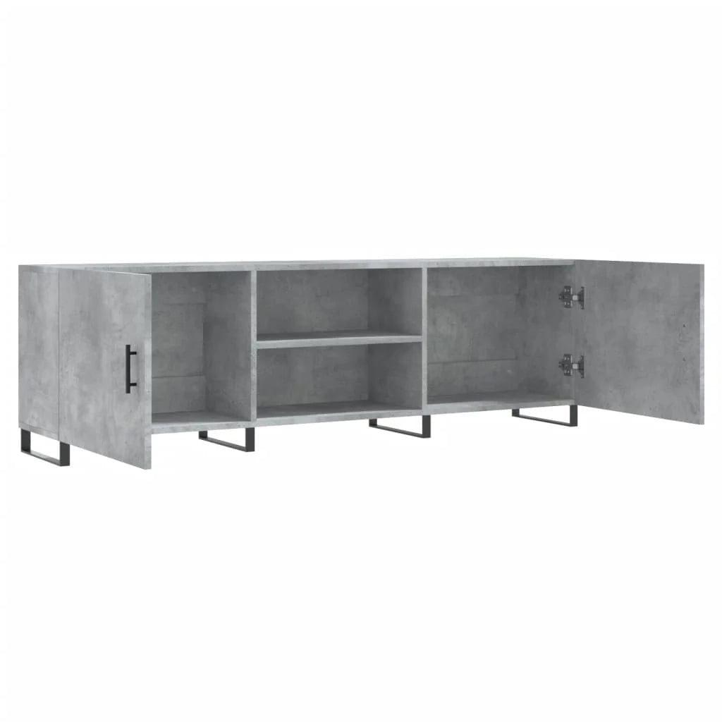 Mobile TV multimediale scaffale TV credenza mobile TV sala da pranzo soggiorno camera da letto 150 x 30 x 50 cm legno ingegnerizzato grigio 02_0026000