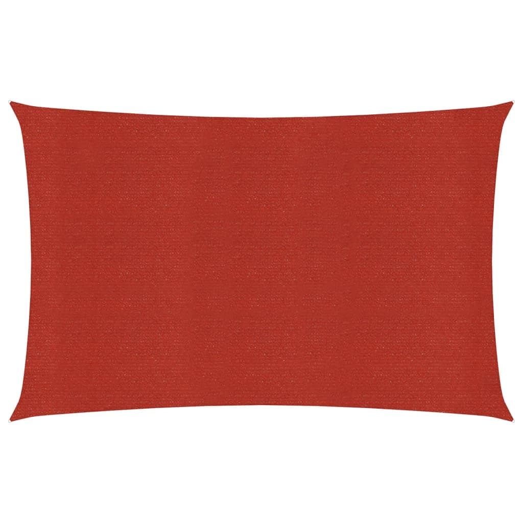 Vela ombreggiante 160 g/m² rossa 2 x 3,5 m HDPE 02_0009255