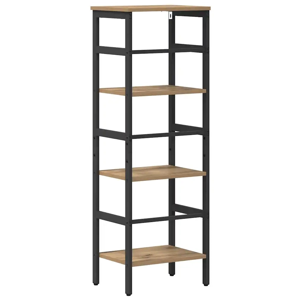 Libreria-Scaffale per Libri-Mobile di Stoccaggio Rovere artigianale 40 x 29,5 x 115 cm