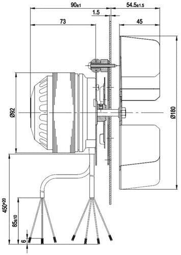 Aspiratore r2e180-cg82-12 Ventilatore Estrattore fumi EBM PAPST R2E180CG8212 R2E180CG8201